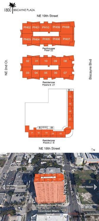 1800 Biscayne Plaza floorplans