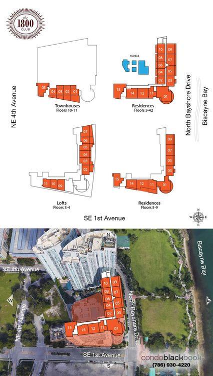 1800 Club floorplans