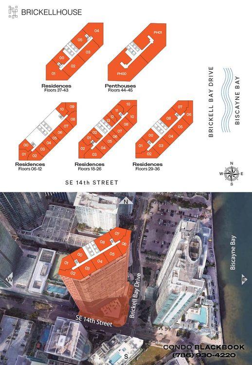Brickell House floorplans