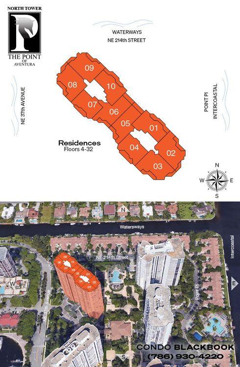 North Tower at The Point floorplans