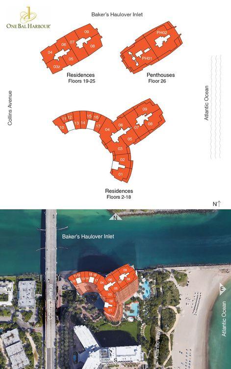 One Bal Harbour floorplans