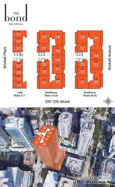 The Bond floorplans