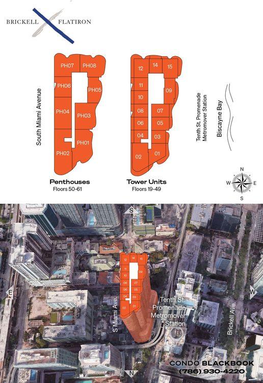 Brickell Flatiron floorplans