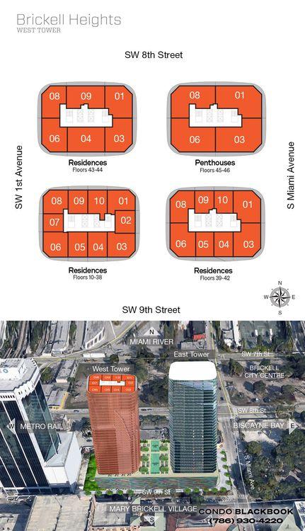 Brickell Heights West Tower floorplans