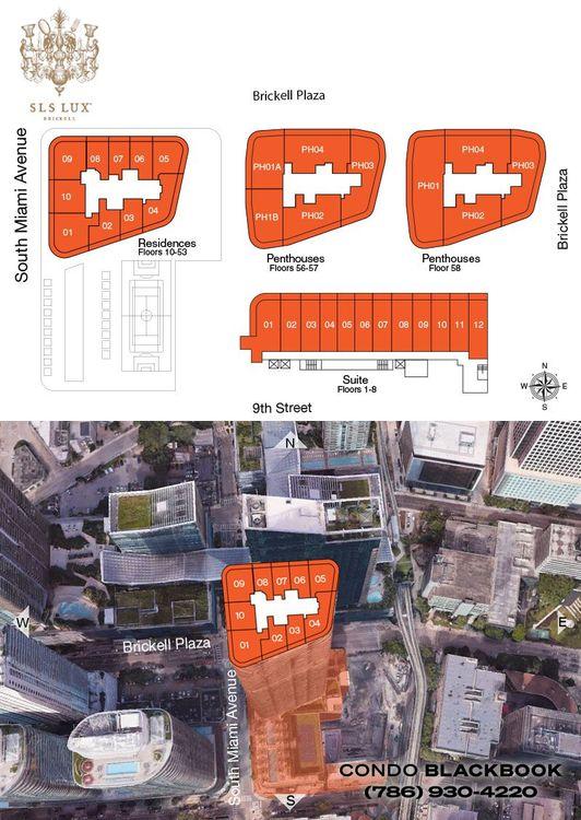 SLS Lux Brickell floorplans