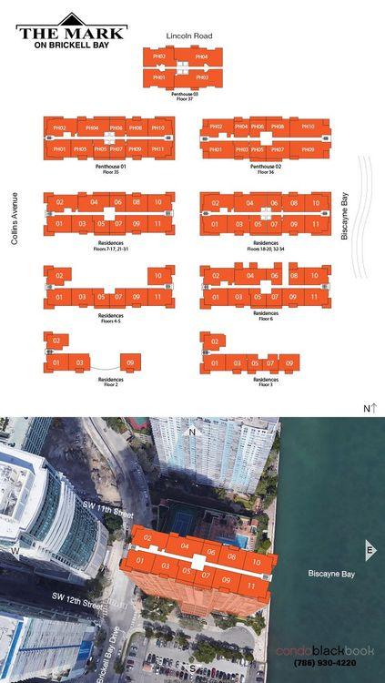 The Mark floorplans