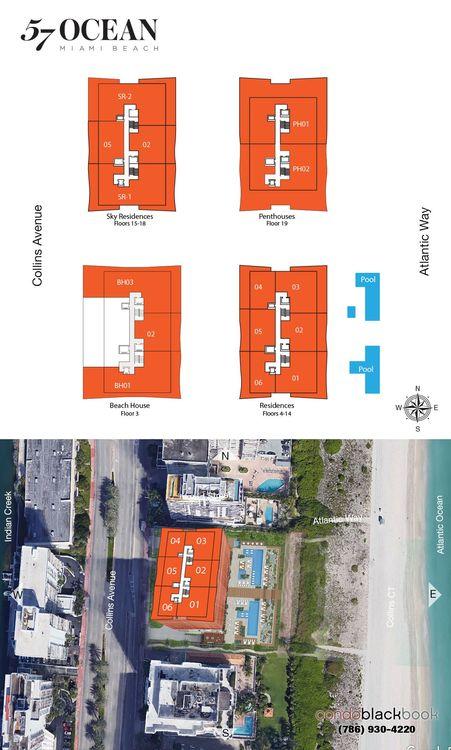 57 Ocean floorplans