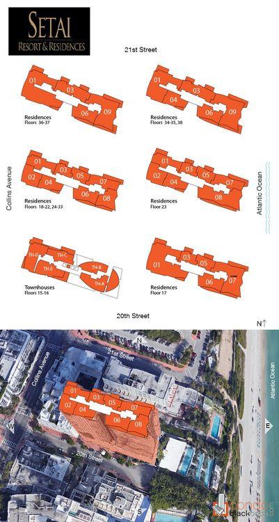 Setai floorplans