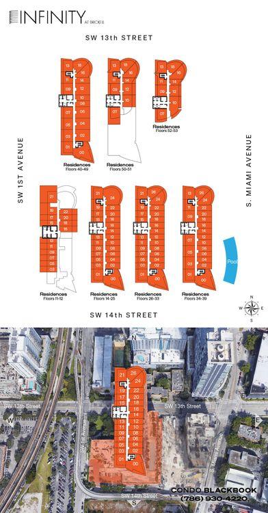 Infinity at Brickell floorplans