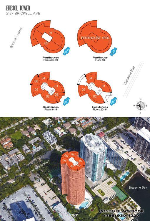 Bristol Tower Condominium floorplans