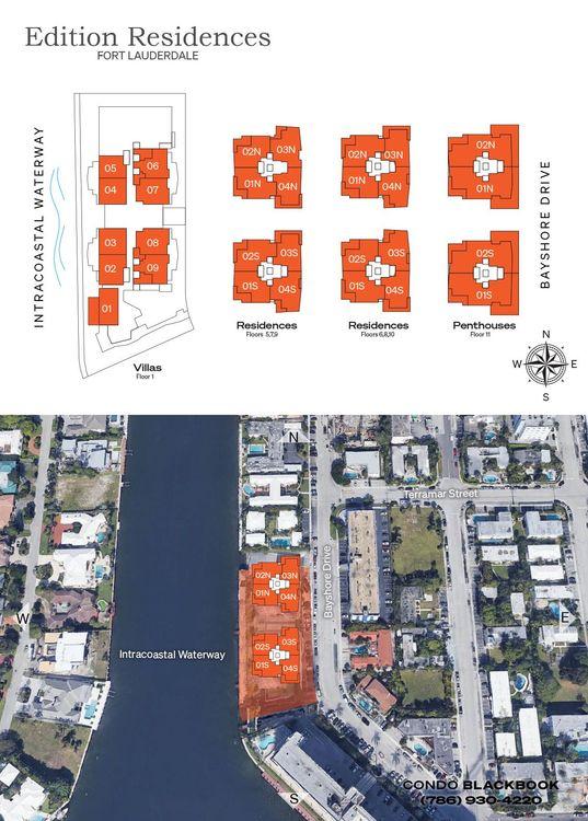 Edition Residences Fort Lauderdale floorplans